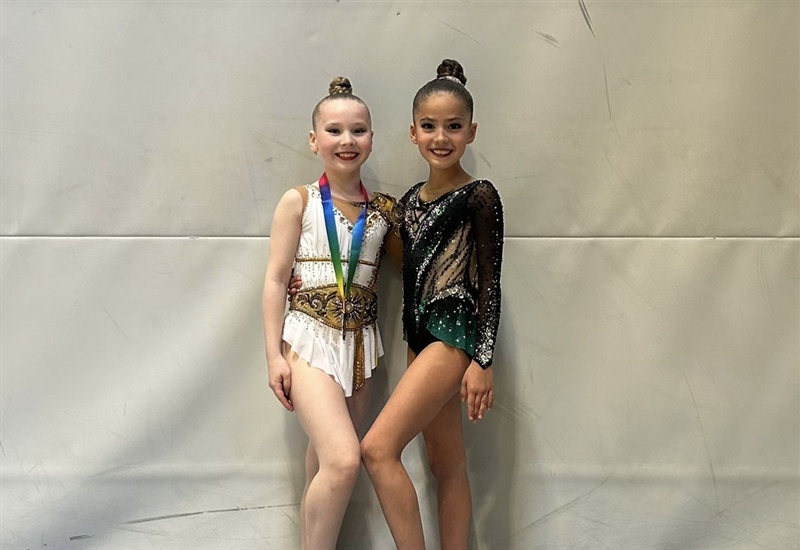 Auch unsere jungen Gymnastinnen glänzen auf nationaler Ebene